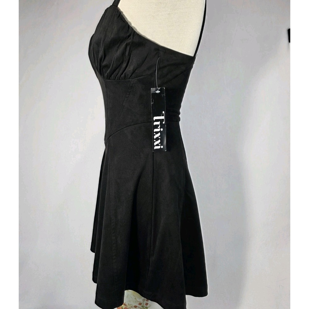 Trixxi Women's Fit & Flare Dress Sleeveless Size Small Color Black New With Tags - Picture 4 of 9